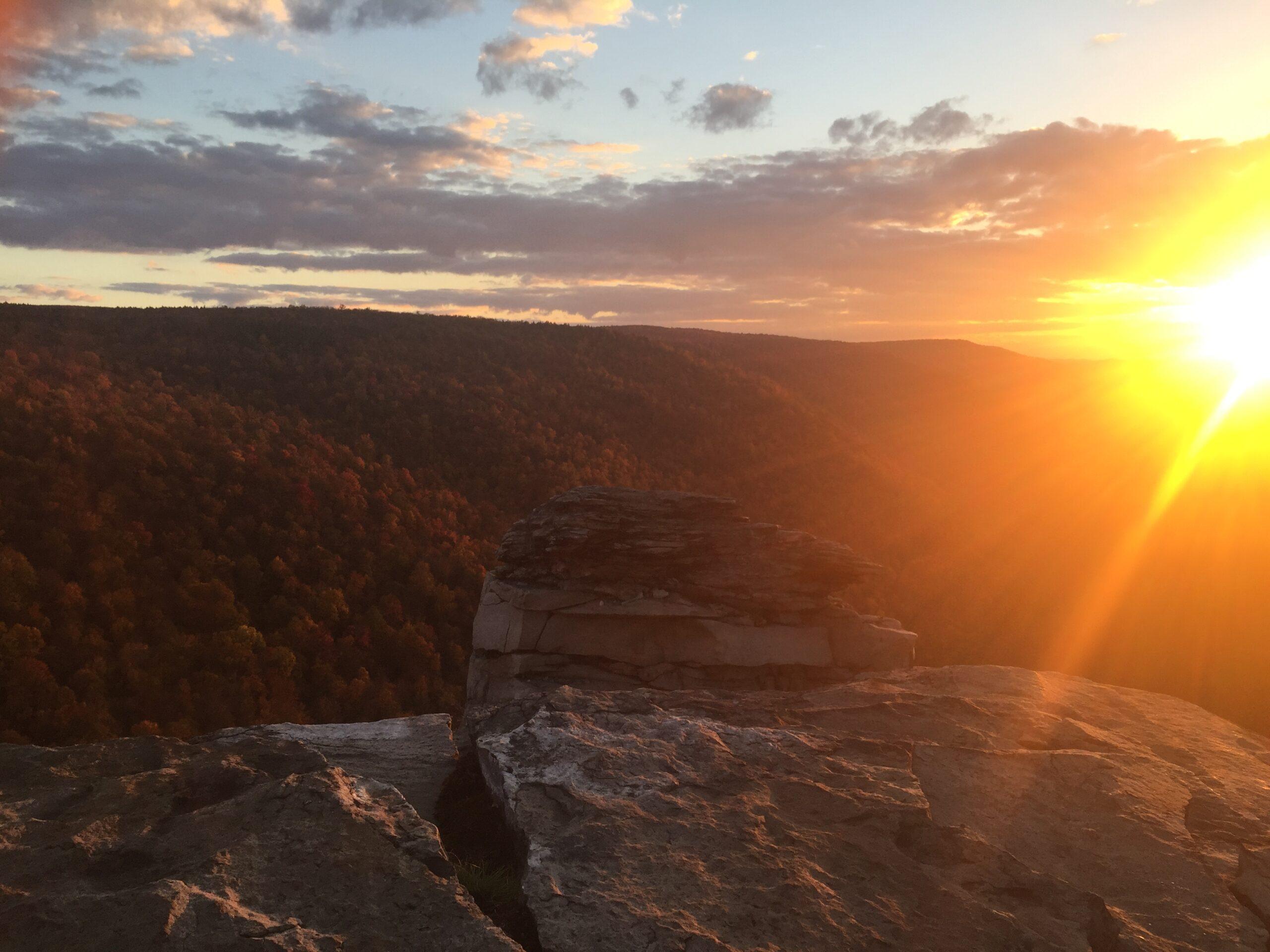 Liz's photo taken in her hometown in West Virginia